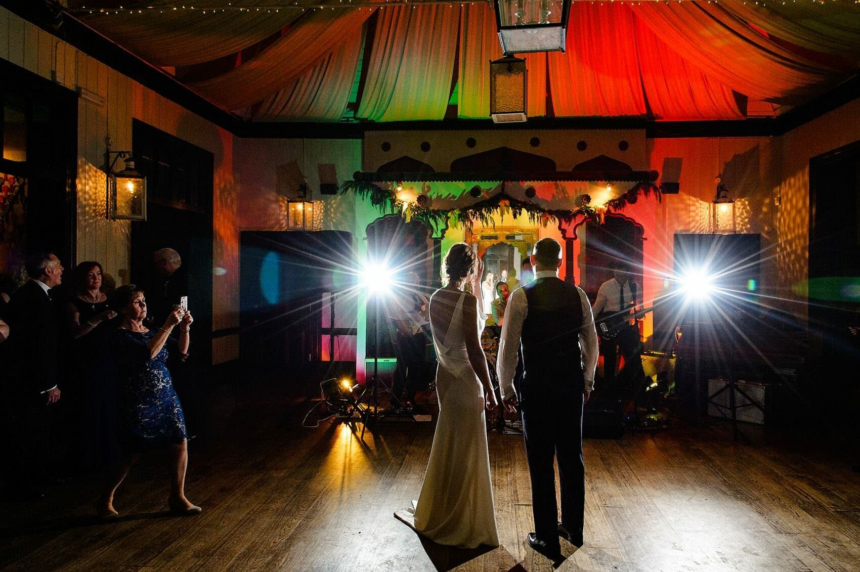 Larmer Tree wedding evening