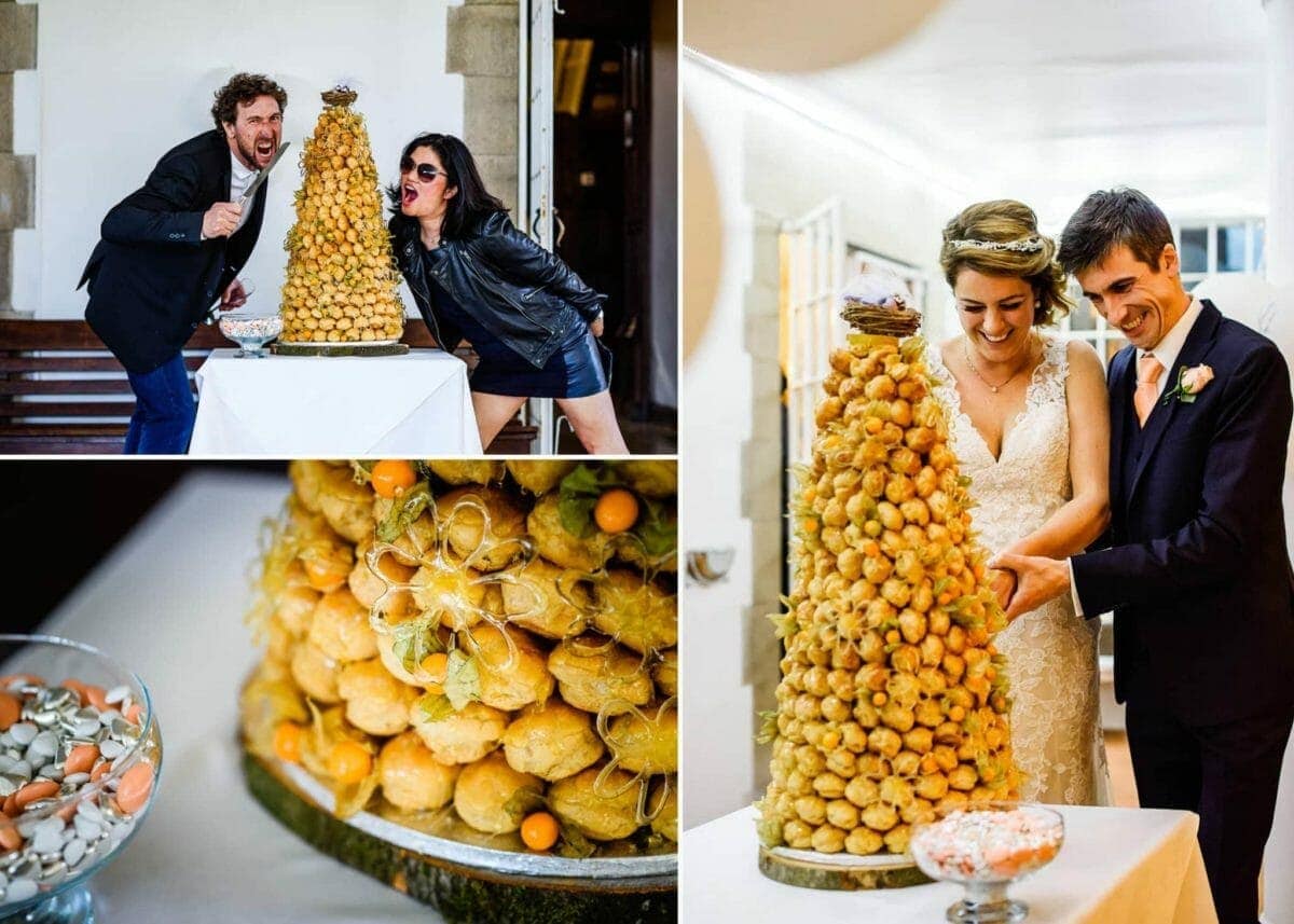 Croquembouche wedding cake