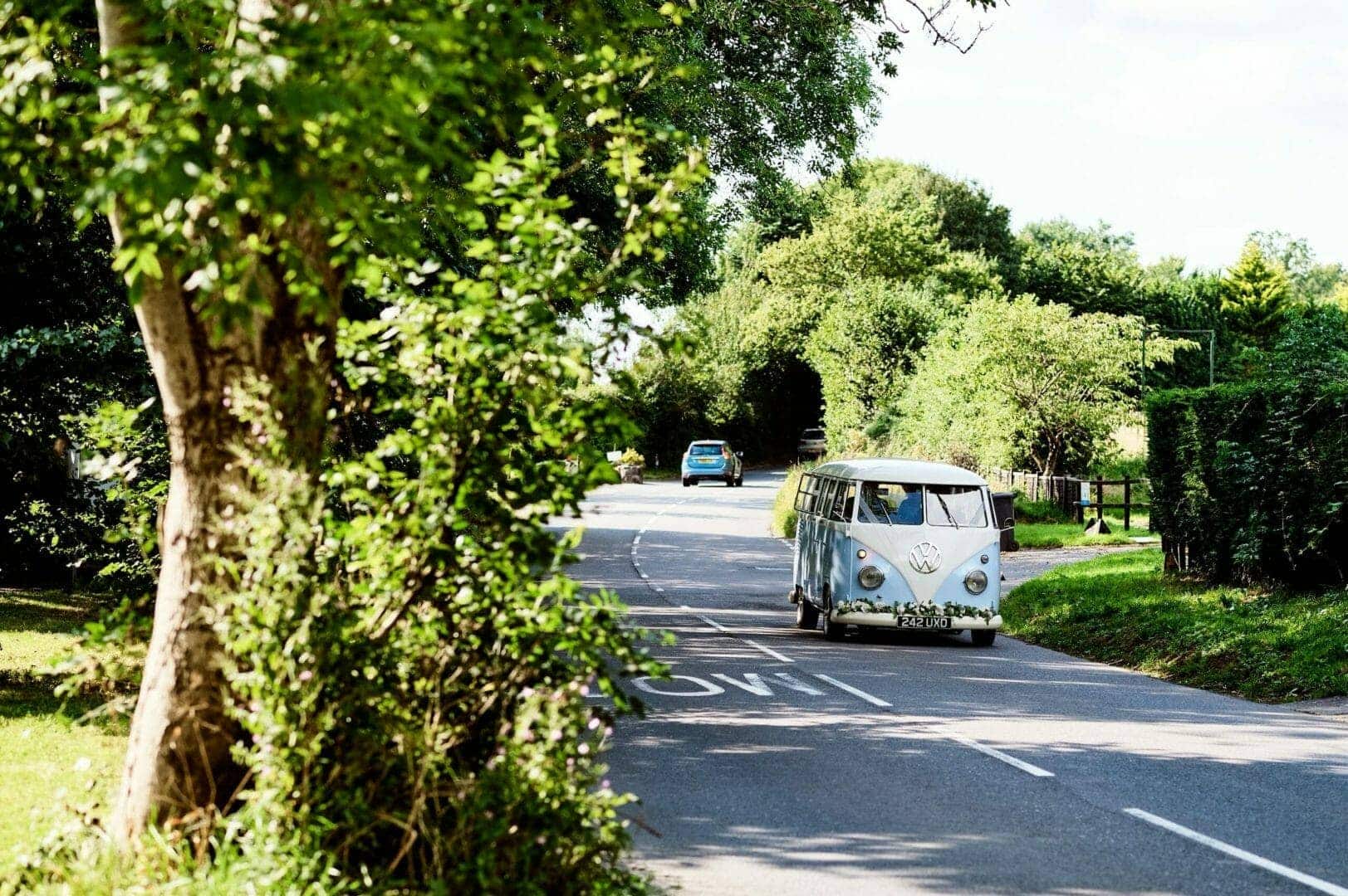 Arriving at your wedding in a campervan?