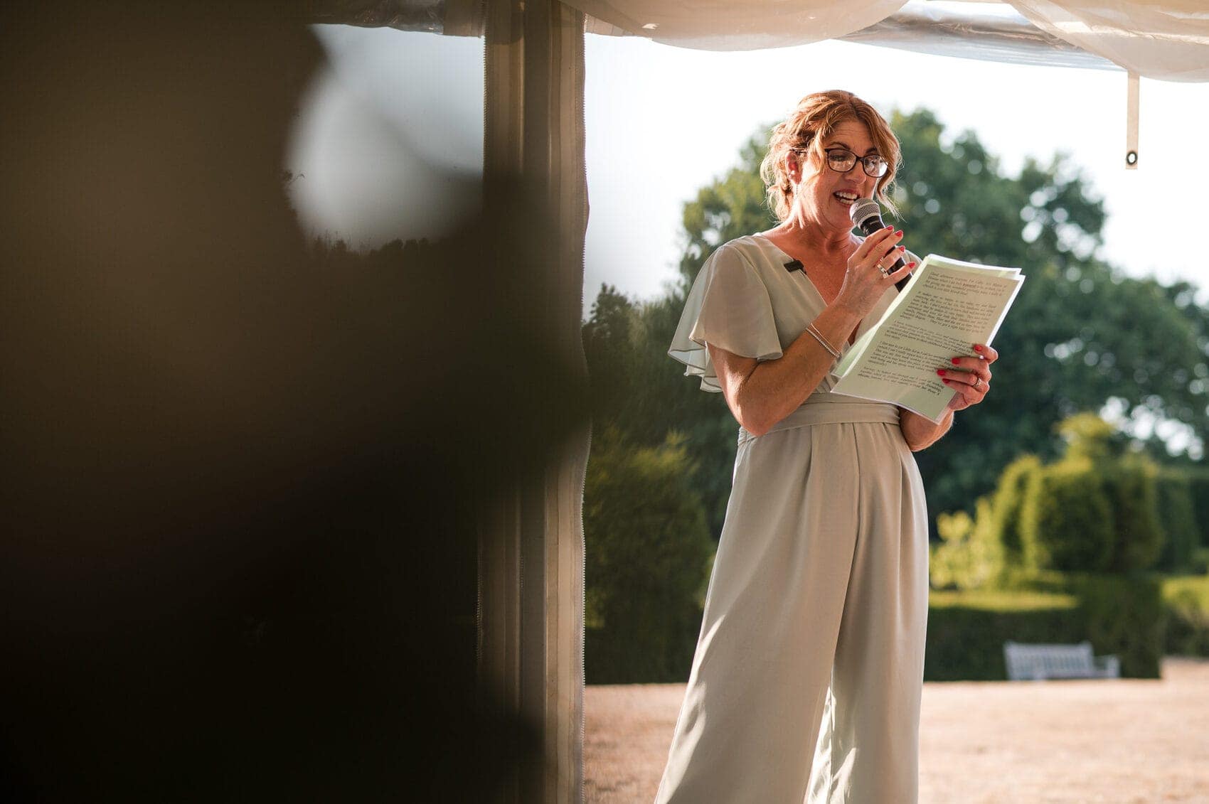 Maid of Honour speech at Hale Park House