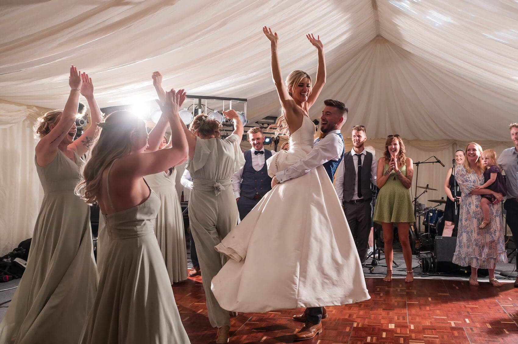 First Dance celebration at Hale Park Wedding