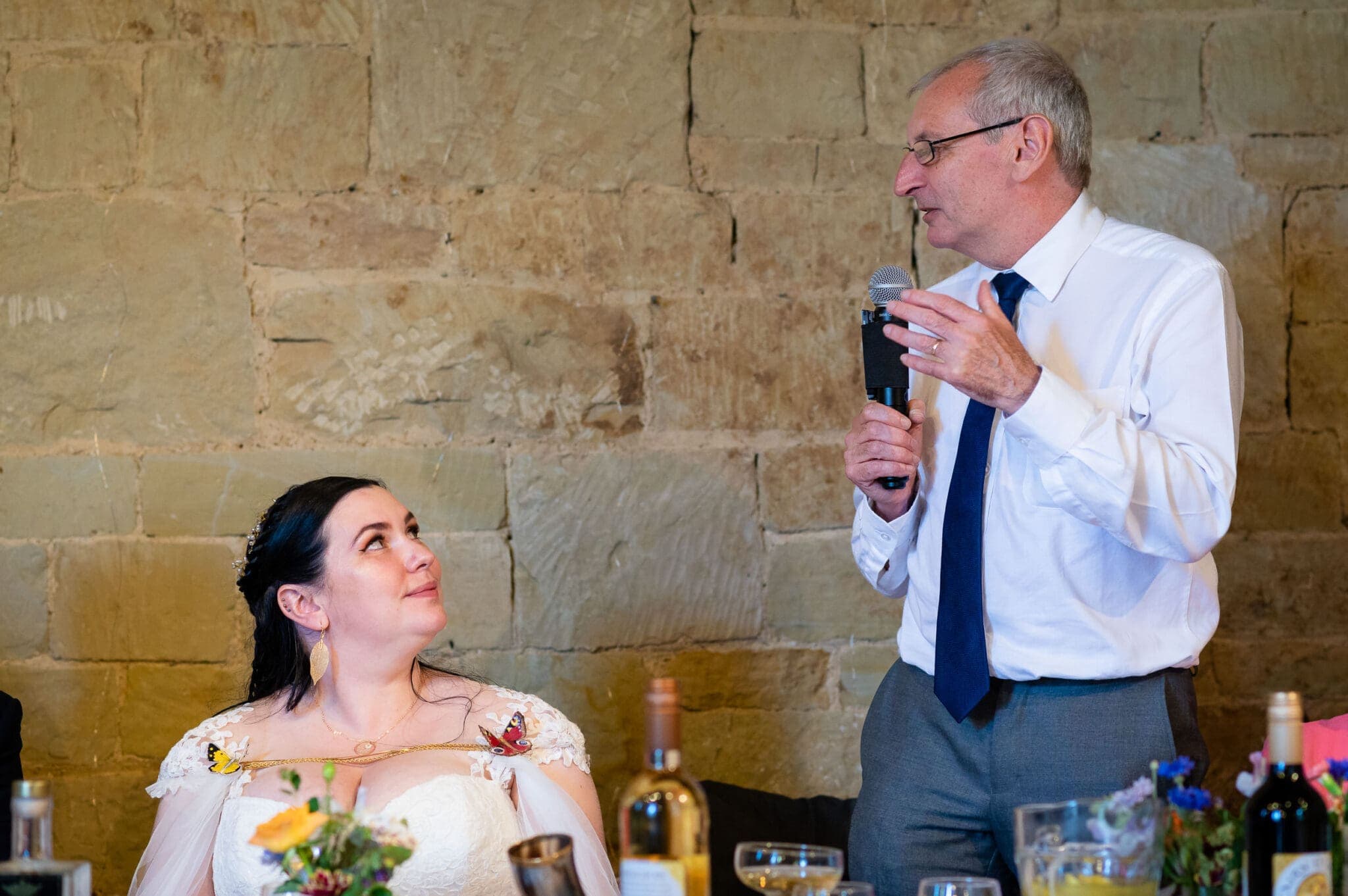 Father of the brides speech at Ashley Wood Farm wedding