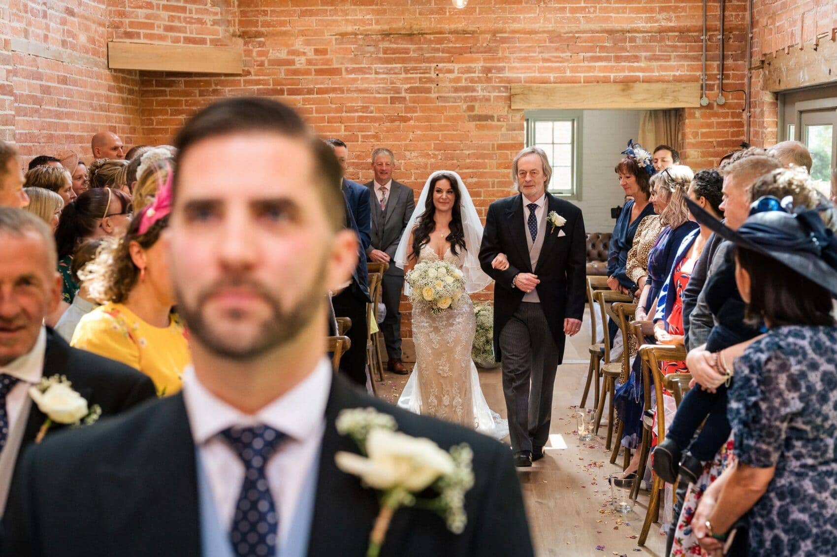 Abbots Court wedding brick barn