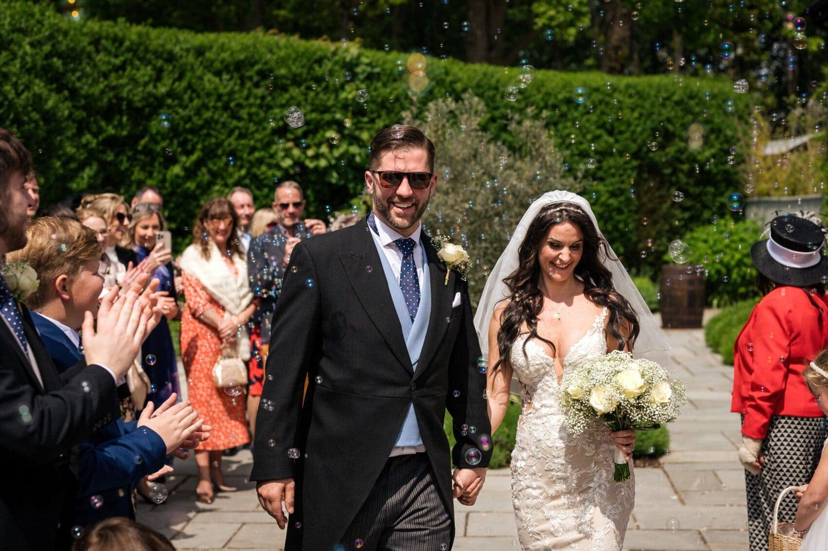 A sunny Abbots Court wedding barn exit