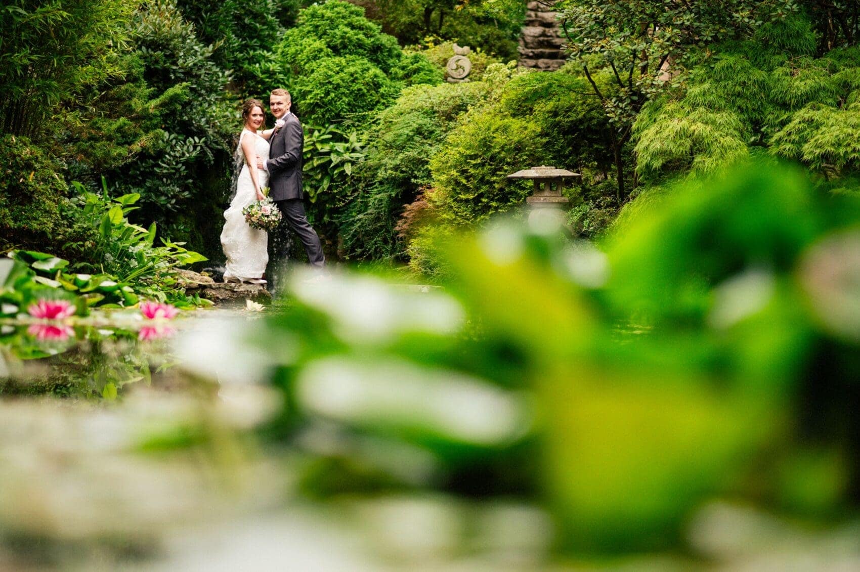 The Japanese gardens at The Italian Villa, Poole