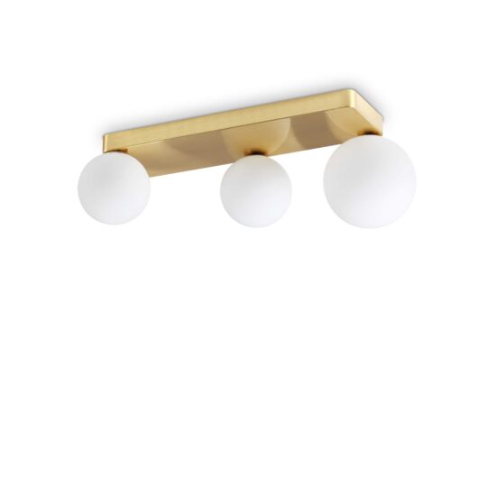 Lubinis | sieninis šviestuvas PENTA PL3 aukso spalvos, 314822, Lima Design, Ideal Lux,