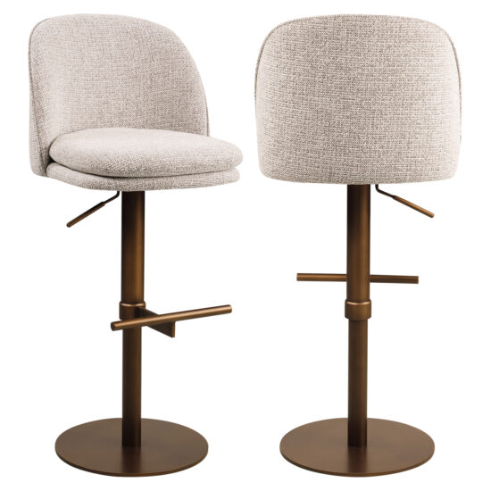 Baro - pusbario kėdė Beverly natural fancy (Kopija), Lima Design, Prekiniai ženklai, Richmond interiors, pusbario kede, baro kede