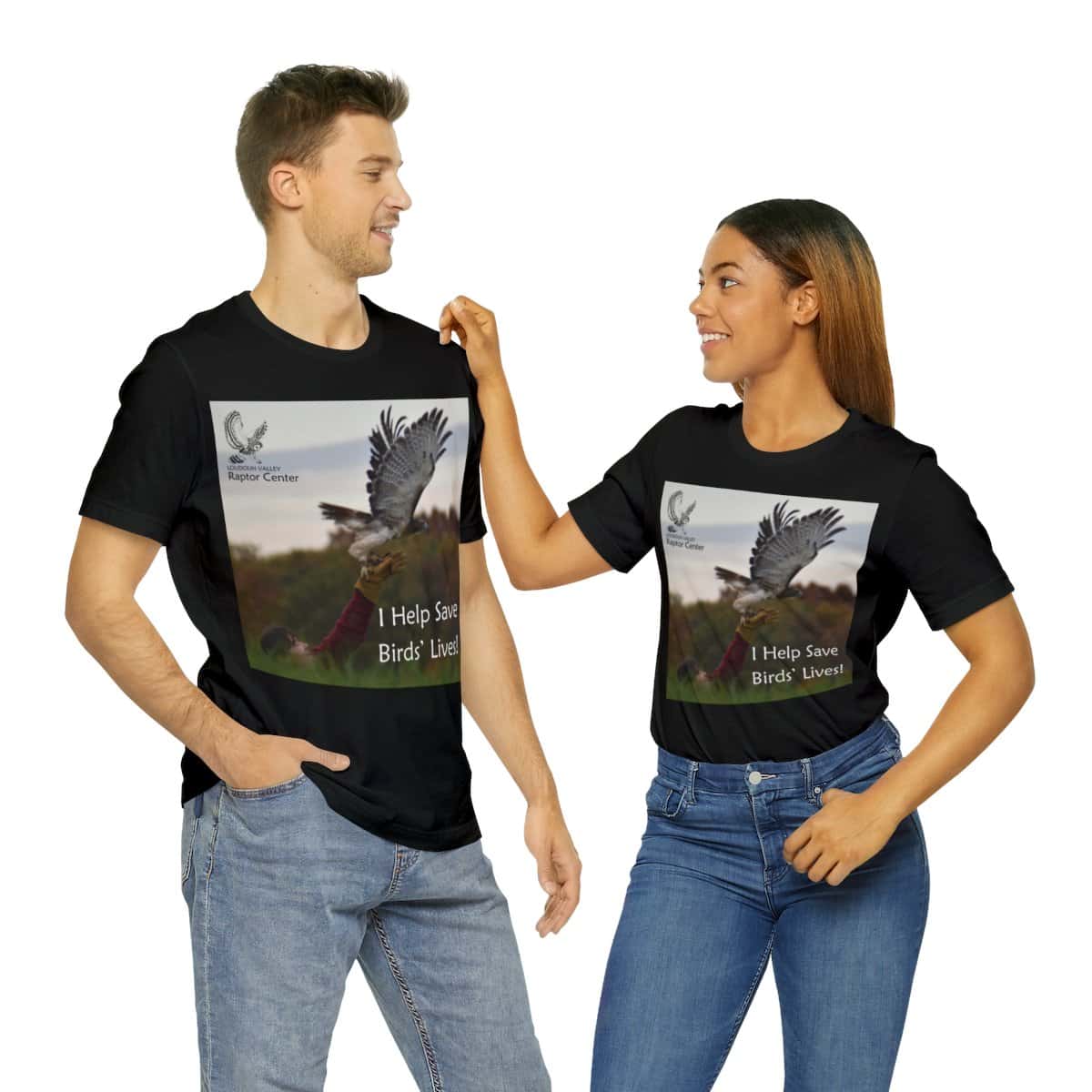 Unisex Jersey Short Sleeve Tee - "I Help Save Birds' Lives"