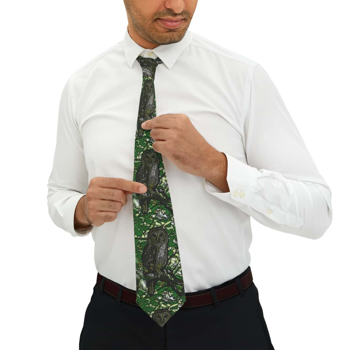 Necktie - Owl Mosaic