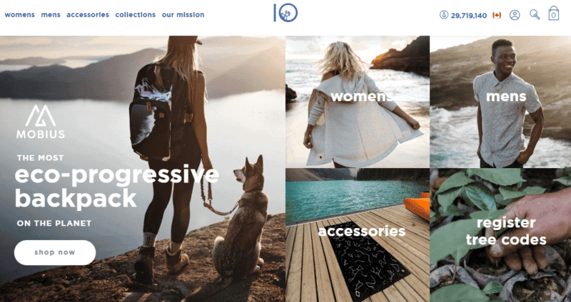 tentree homepage