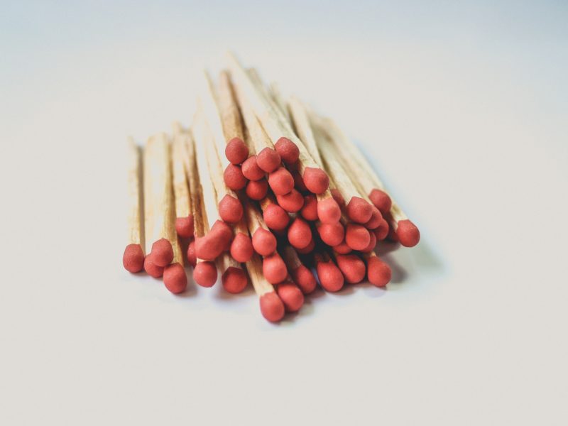 pile of matches