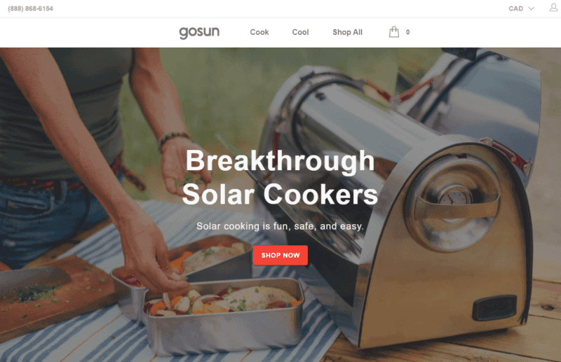 eco-friendly brand go sun solar cookers homepage