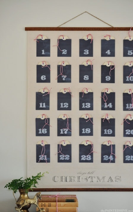 DIY reusable advent calendar with pockets