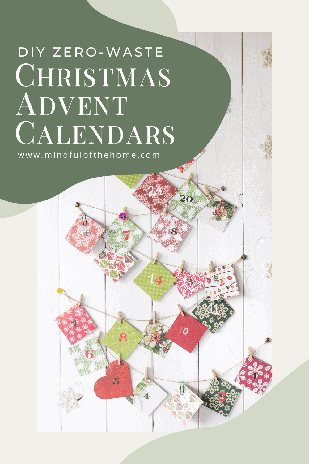 DIY zero-waste Christmas advent calendars