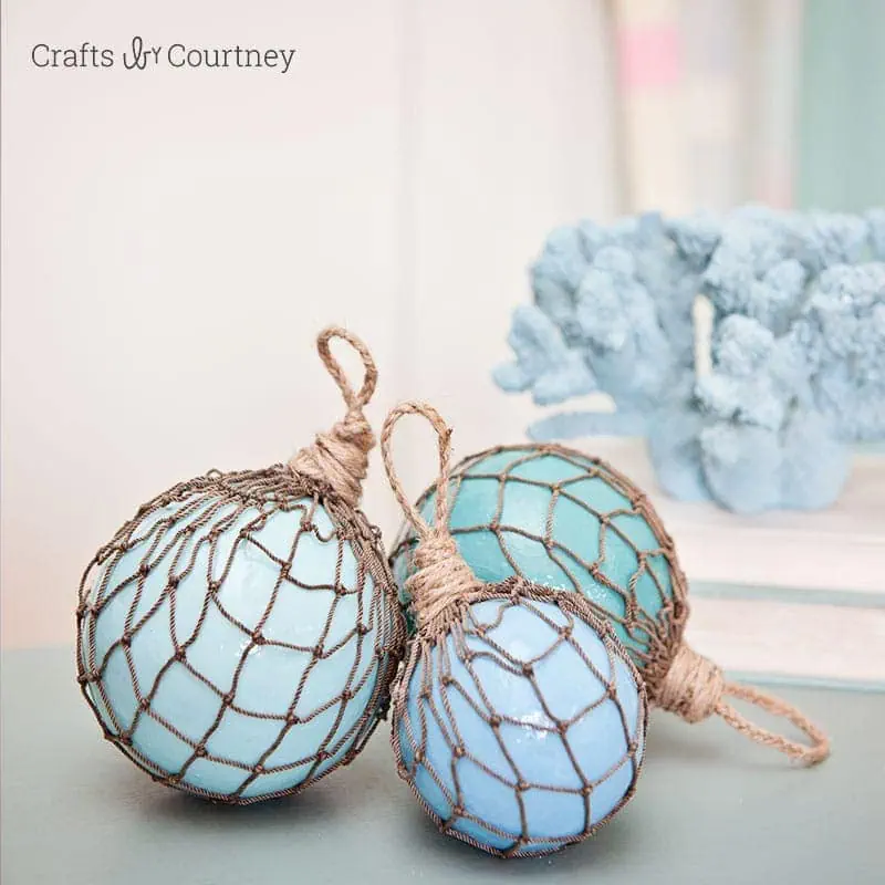 DIY Nautical "Glass" Floats