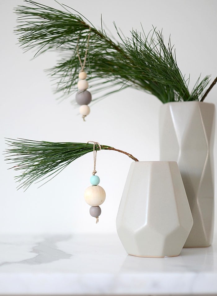 wood bead hanging ornaments