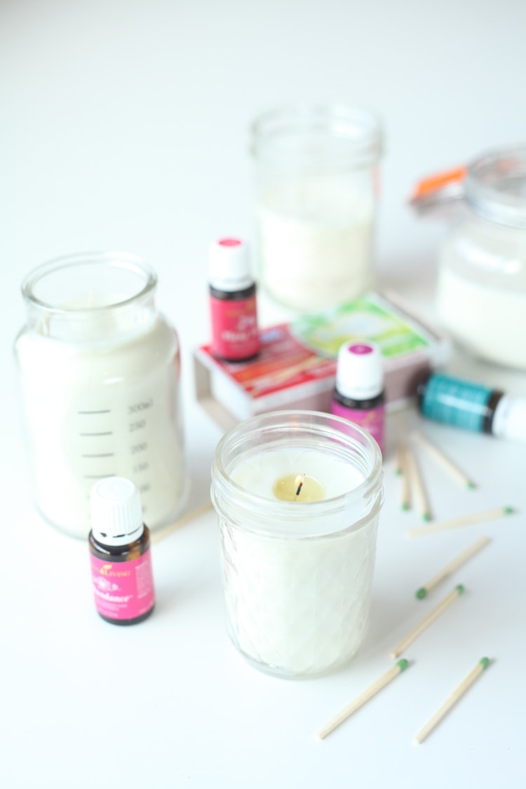 DIY essential oil candle