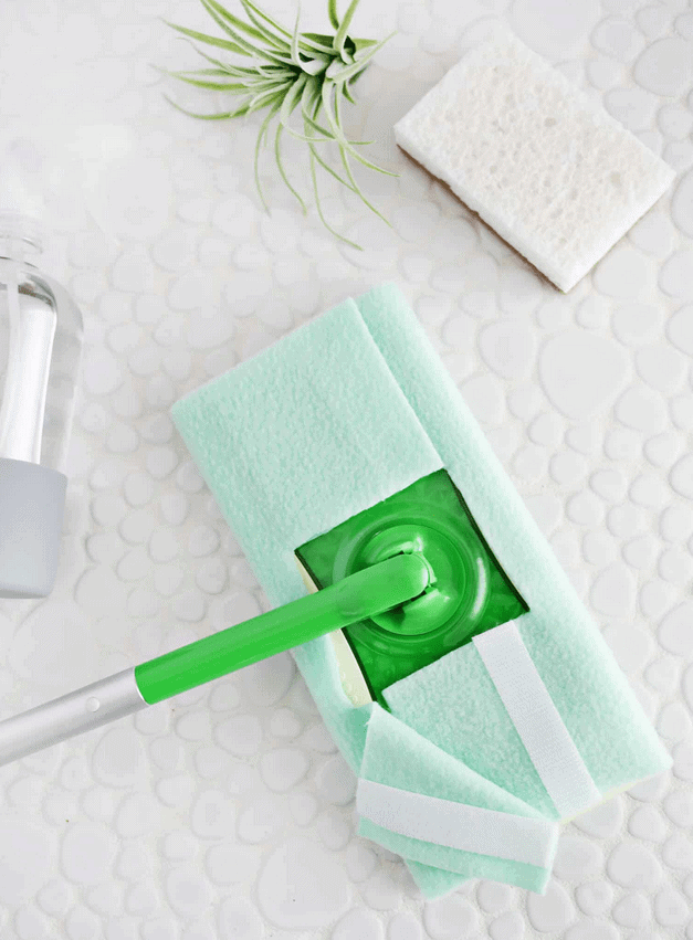 reusable Swiffer cover pad with velcro