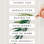 things to stop buying to save money and be more eco-friendly