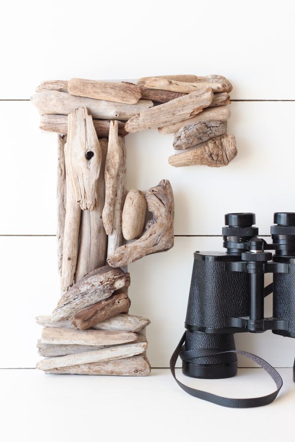 DIY driftwood letter