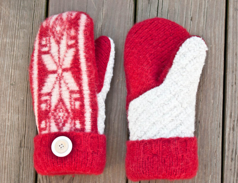 Upcycled Sweater Mittens