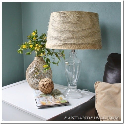 rope lamp shade DIY