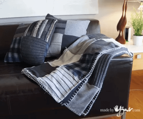 Upcycled Sweater Quilt