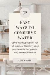 30 easy ways to conserve water