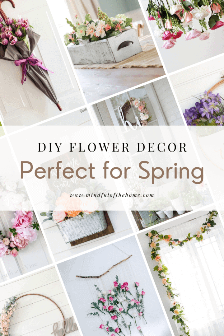 DIY flower decor perfect for spring