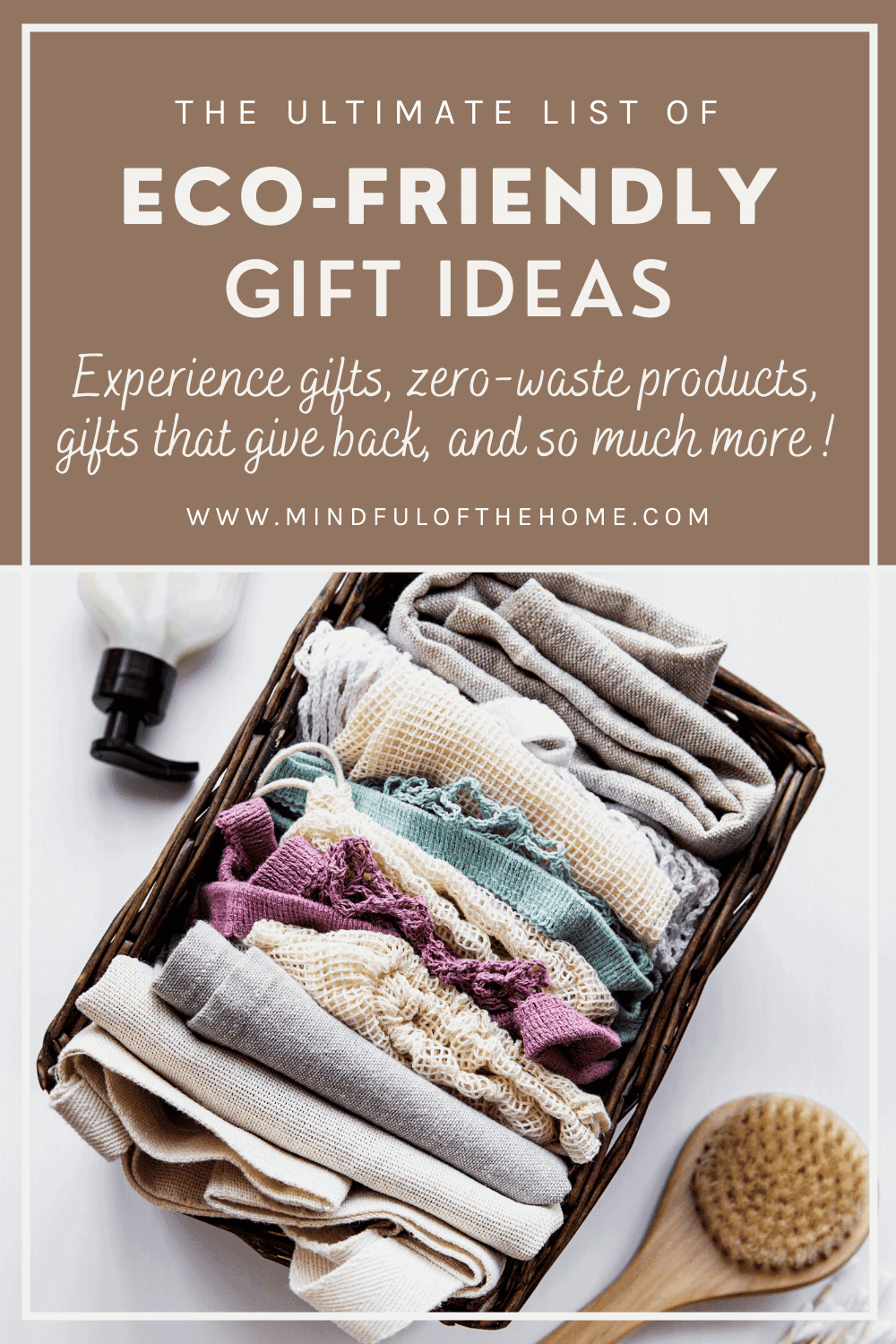 the ultimate list of eco-friendly gift ideas - experience gifts, zero-waste products, gifts that give back, and so much more!