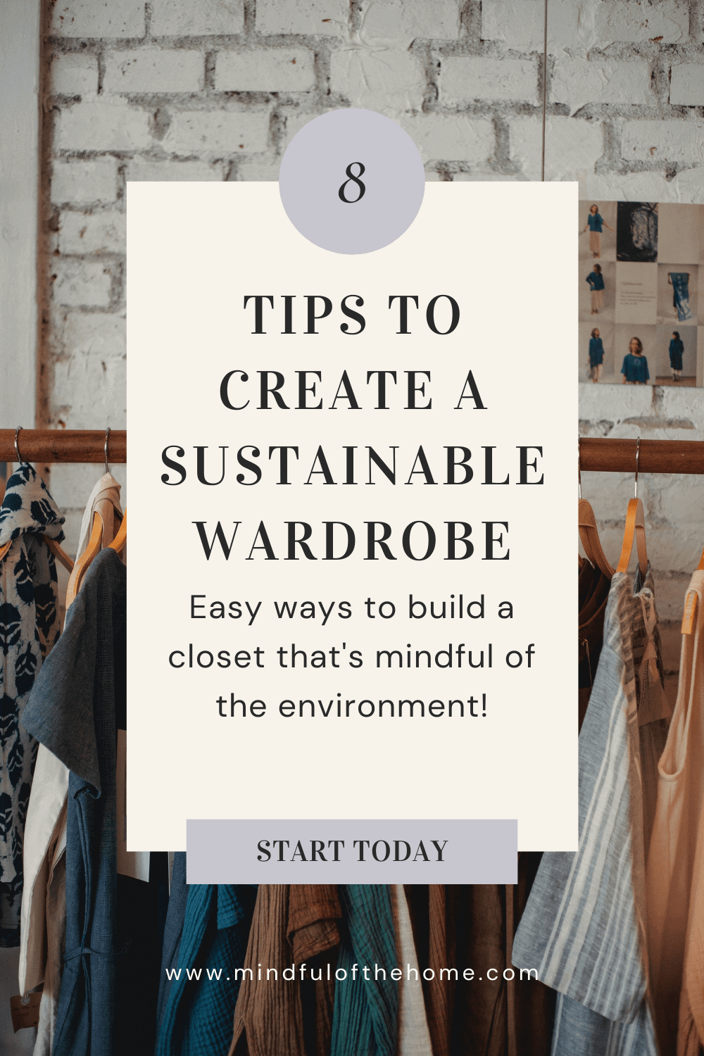 8 tips to create a sustainable wardrobe