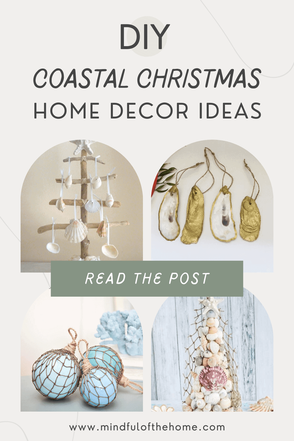 DIY coastal Christmas home decor ideas