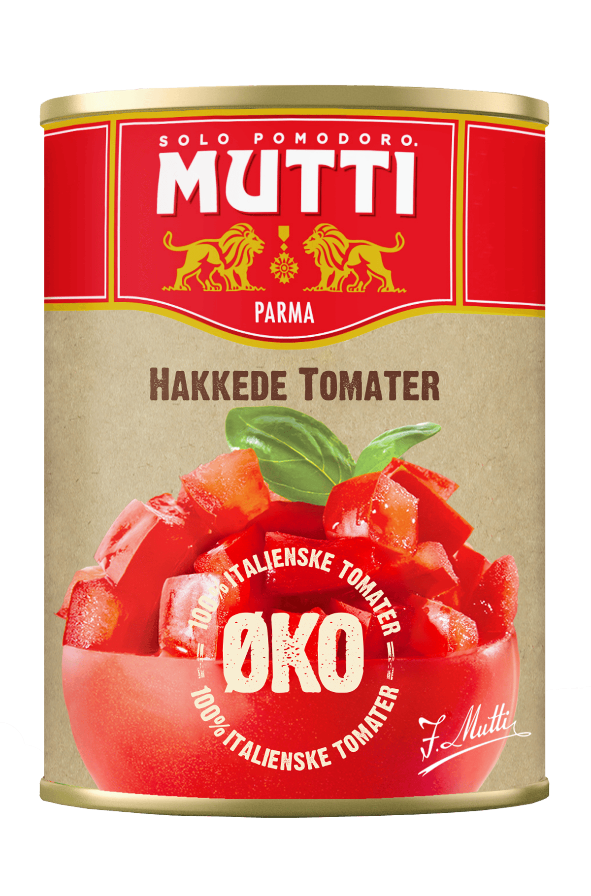 Økologiske hakkede tomater