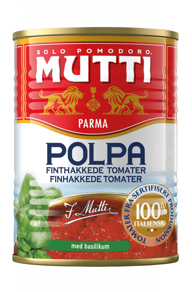 finthakkede tomater med bailikum