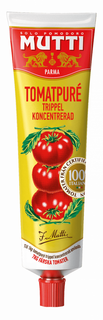 tredobbelt koncentreret tomatpuré