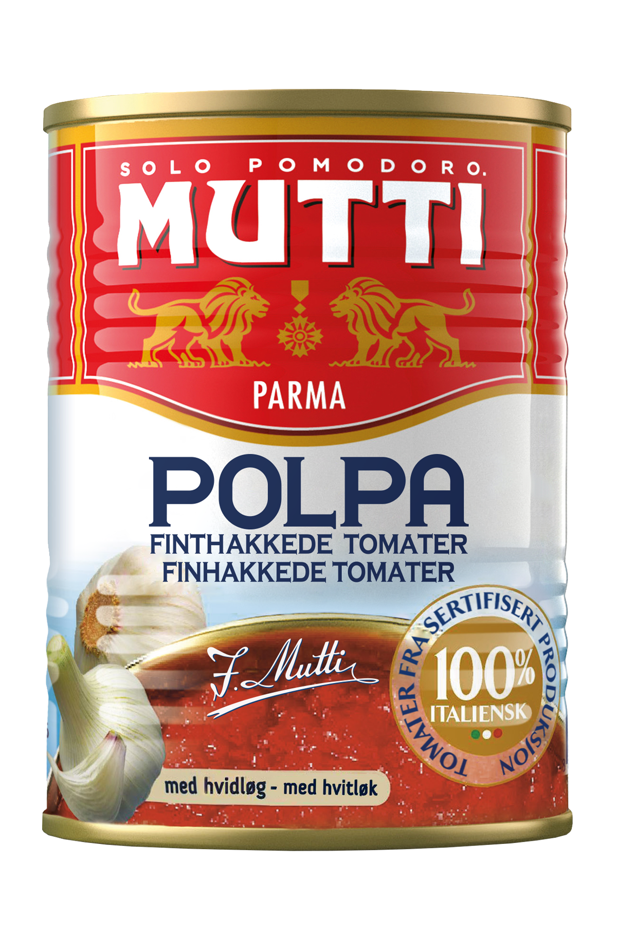 Knuste tomater med hvitløk