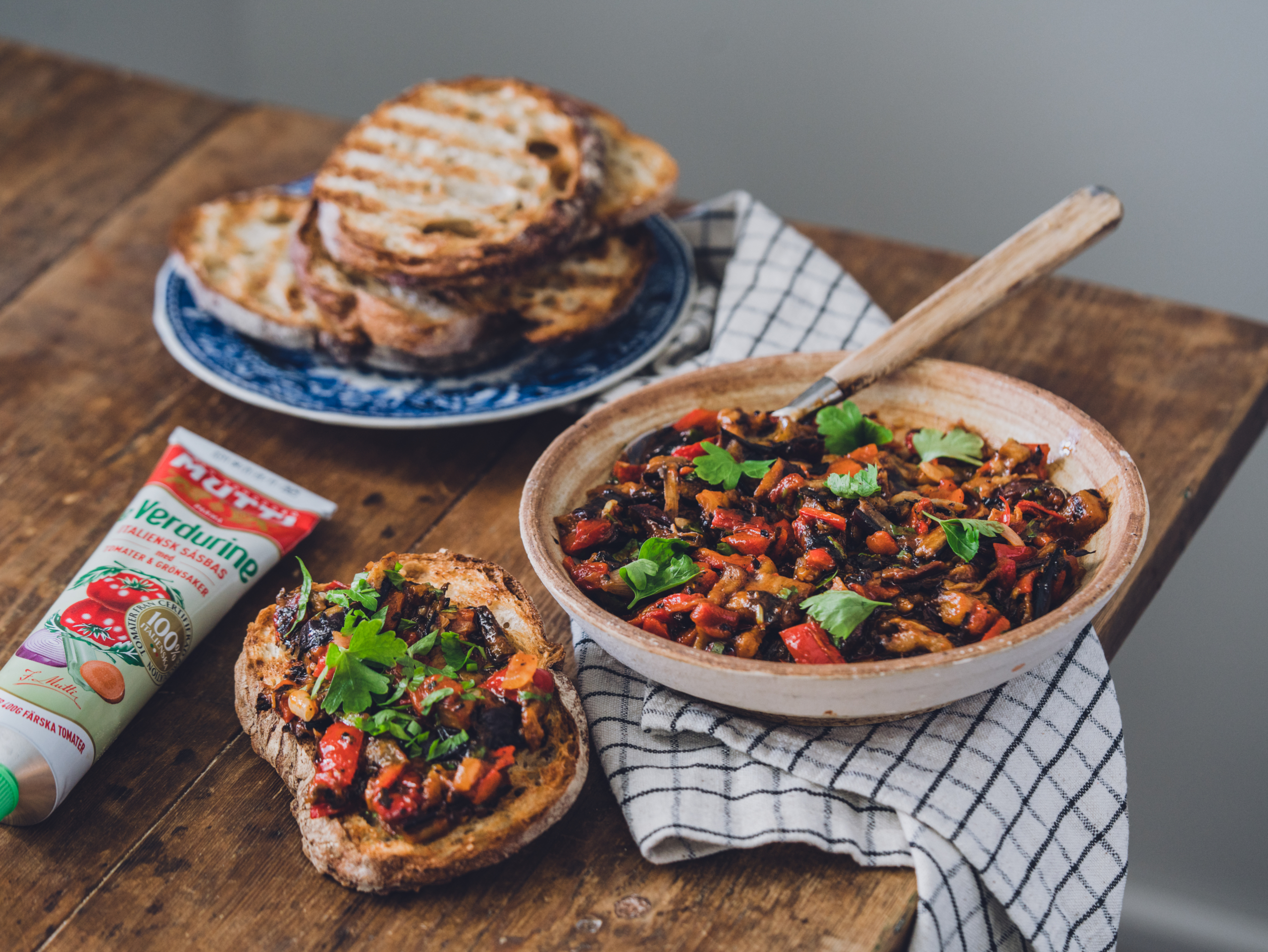 Caponata av grillede grønnsaker