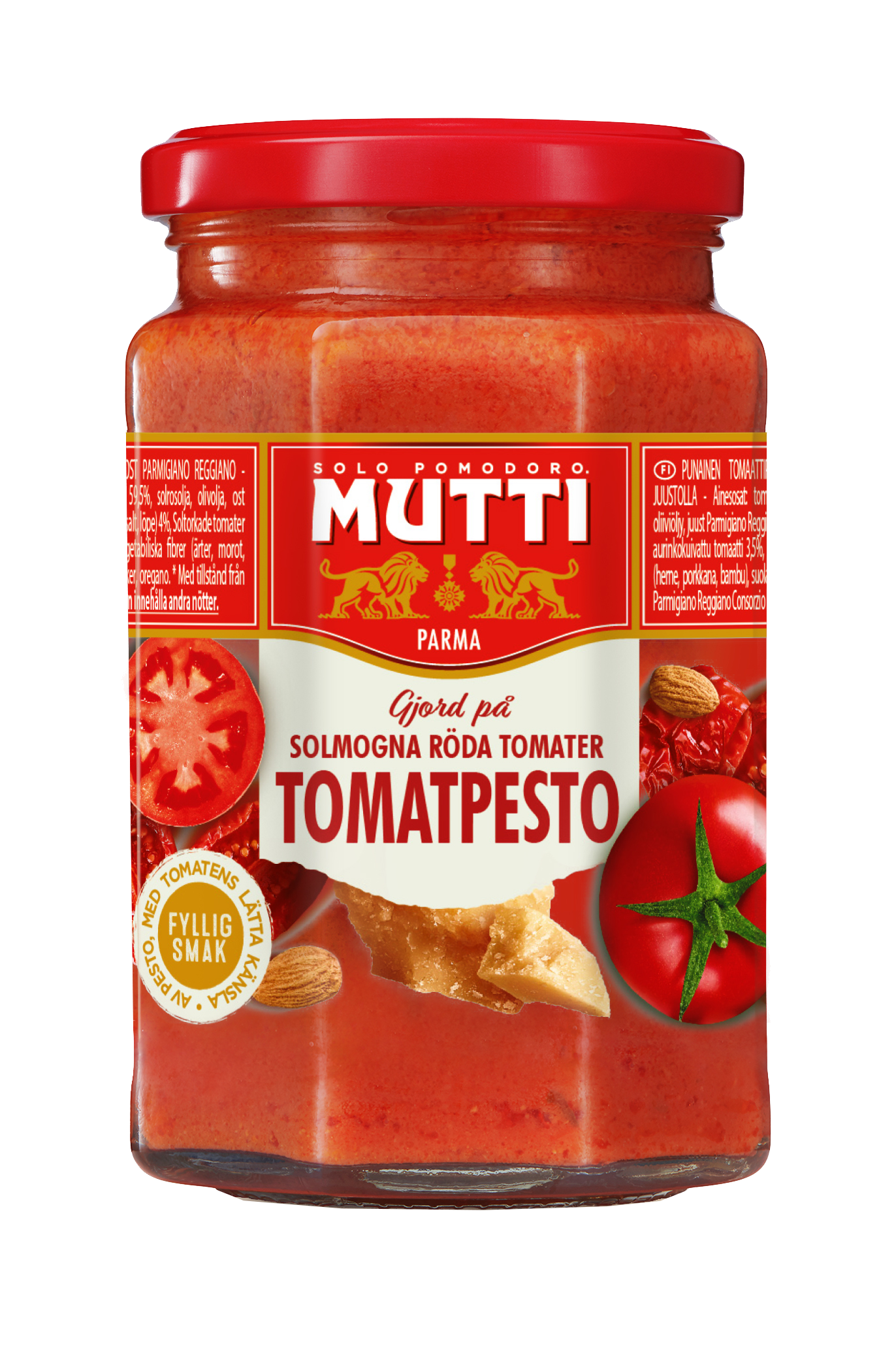Röd pesto av tomater