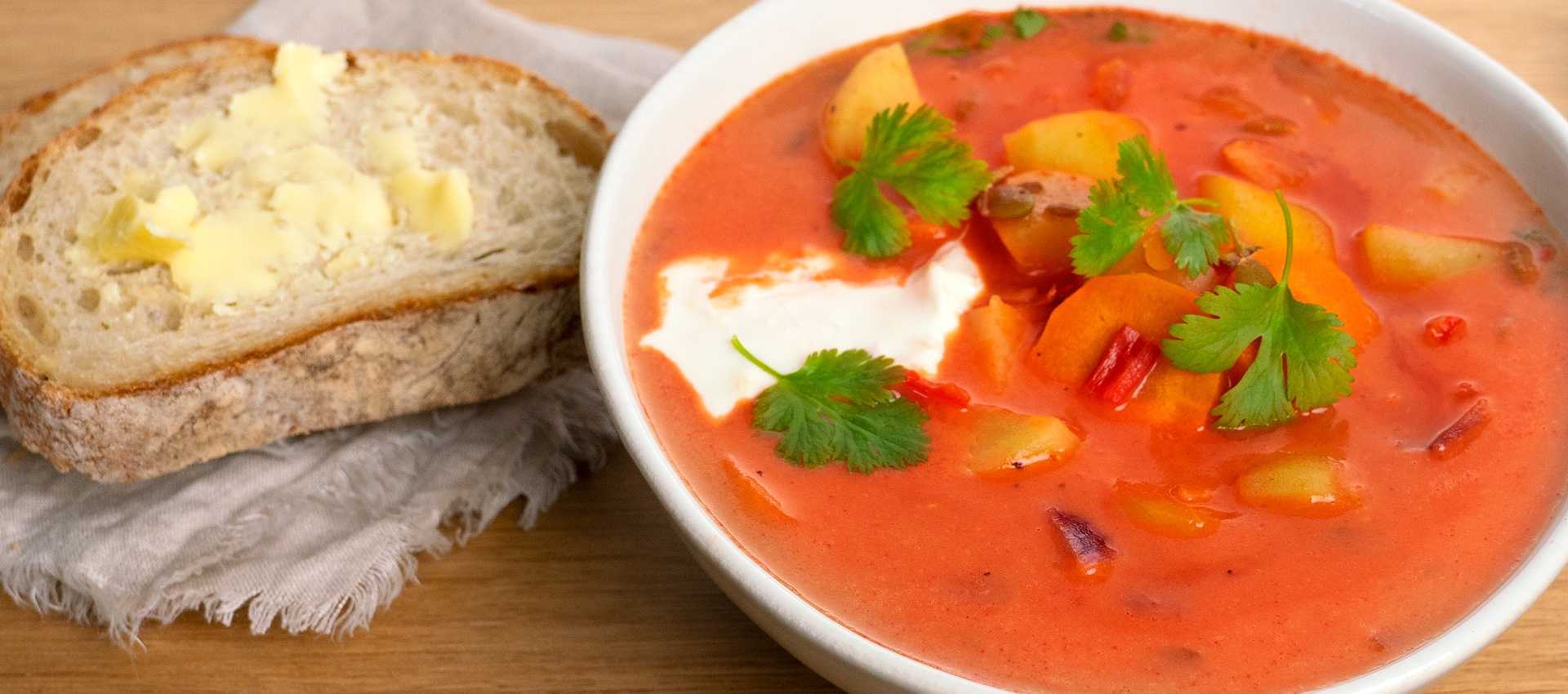 Indische linsensuppe
