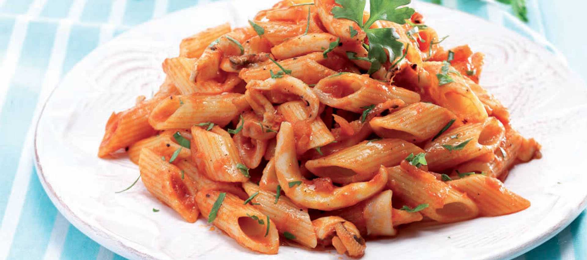 Pasta mit tintenfisch