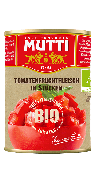 tomatenfruchtfleisch in stücken