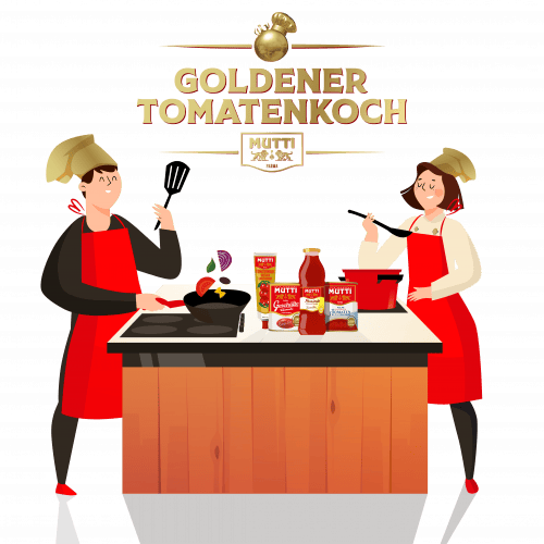 goldener tomatenkoch