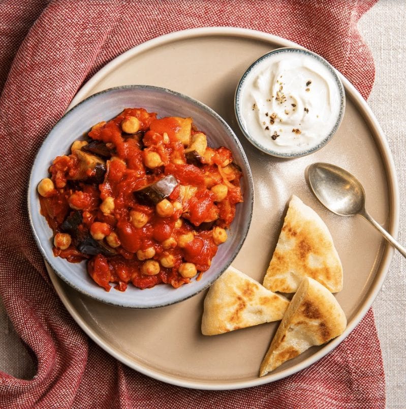 Pitabrot rezept mit auberginen und tomaten