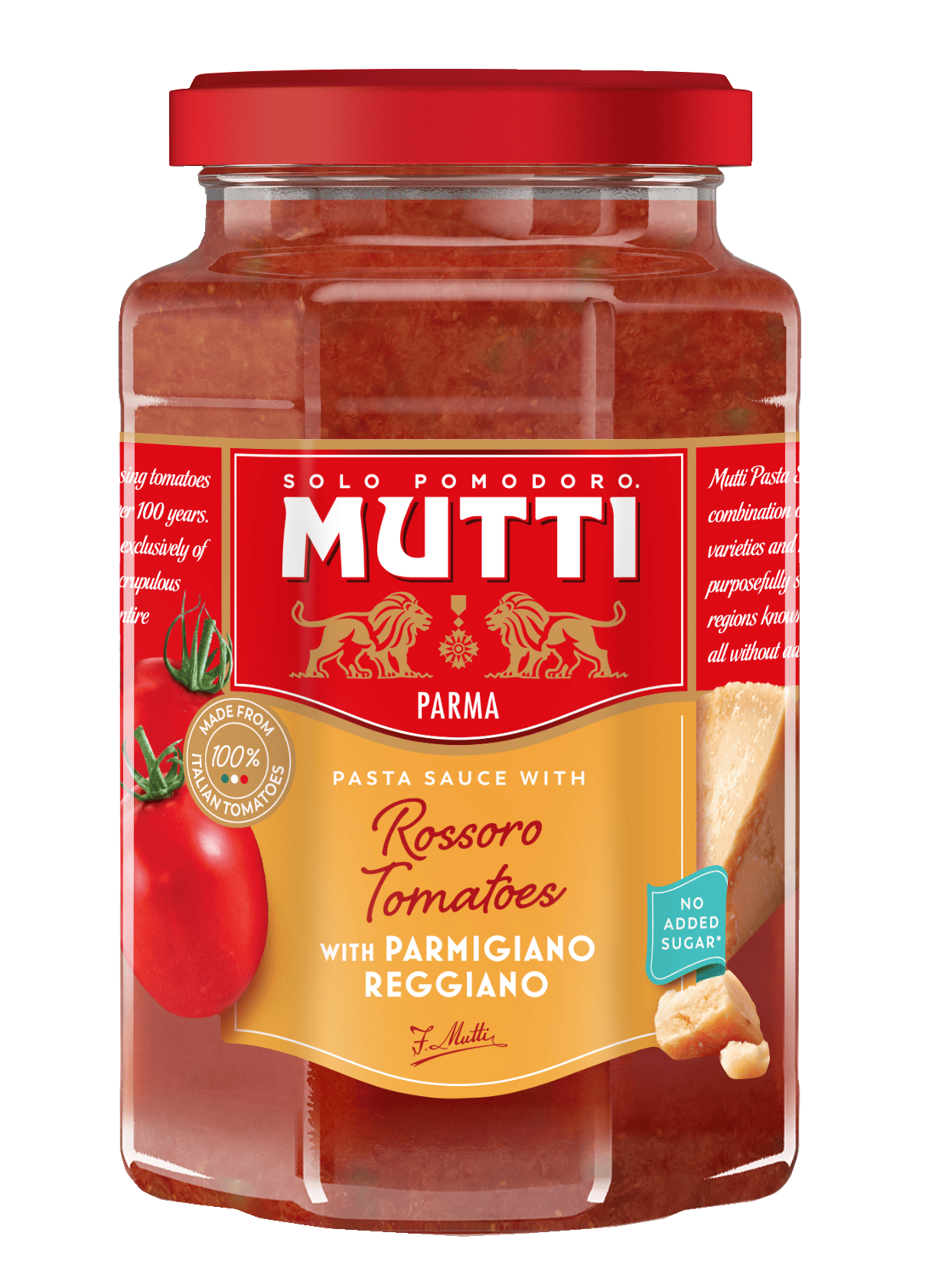 Pasta Sauce mit Rossoro Tomaten mit Parmigiano Reggiano