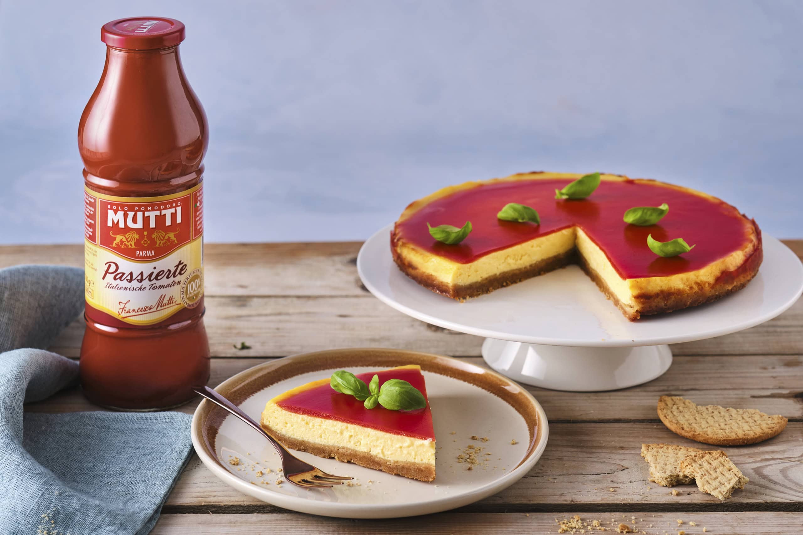 Käsekuchen mit MUTTI Passata