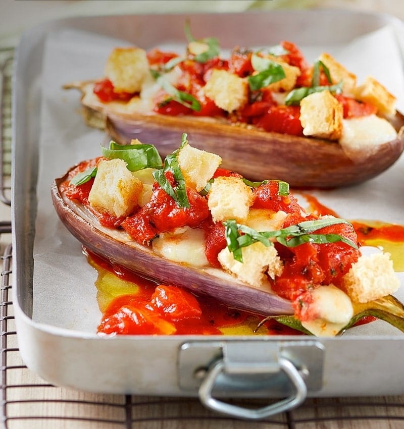 Aubergines grillées à la Tomate