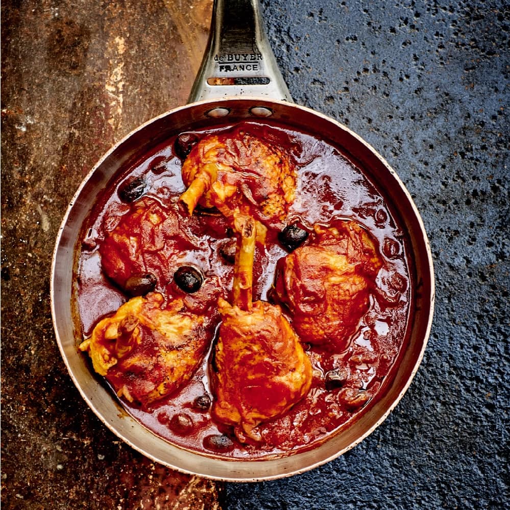 Poulet en cocotte à la tomate