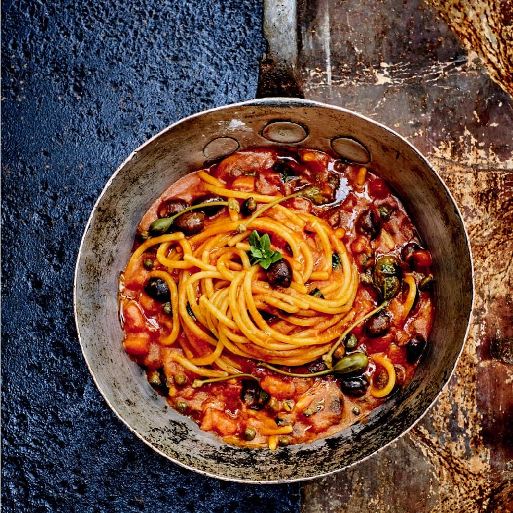 Spaghettis à la puttanesca