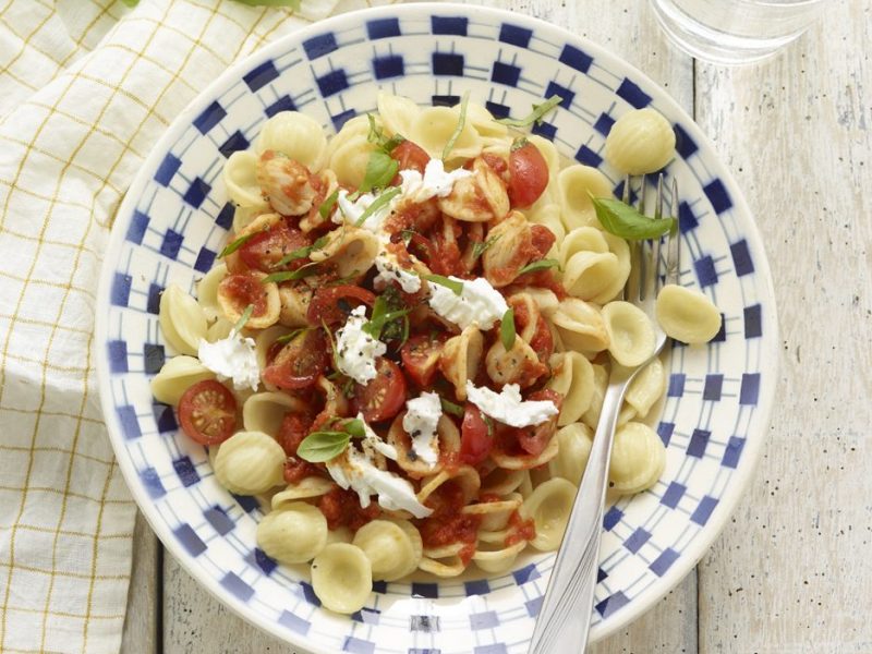 Orecchiette à la sauce tomate parmesan