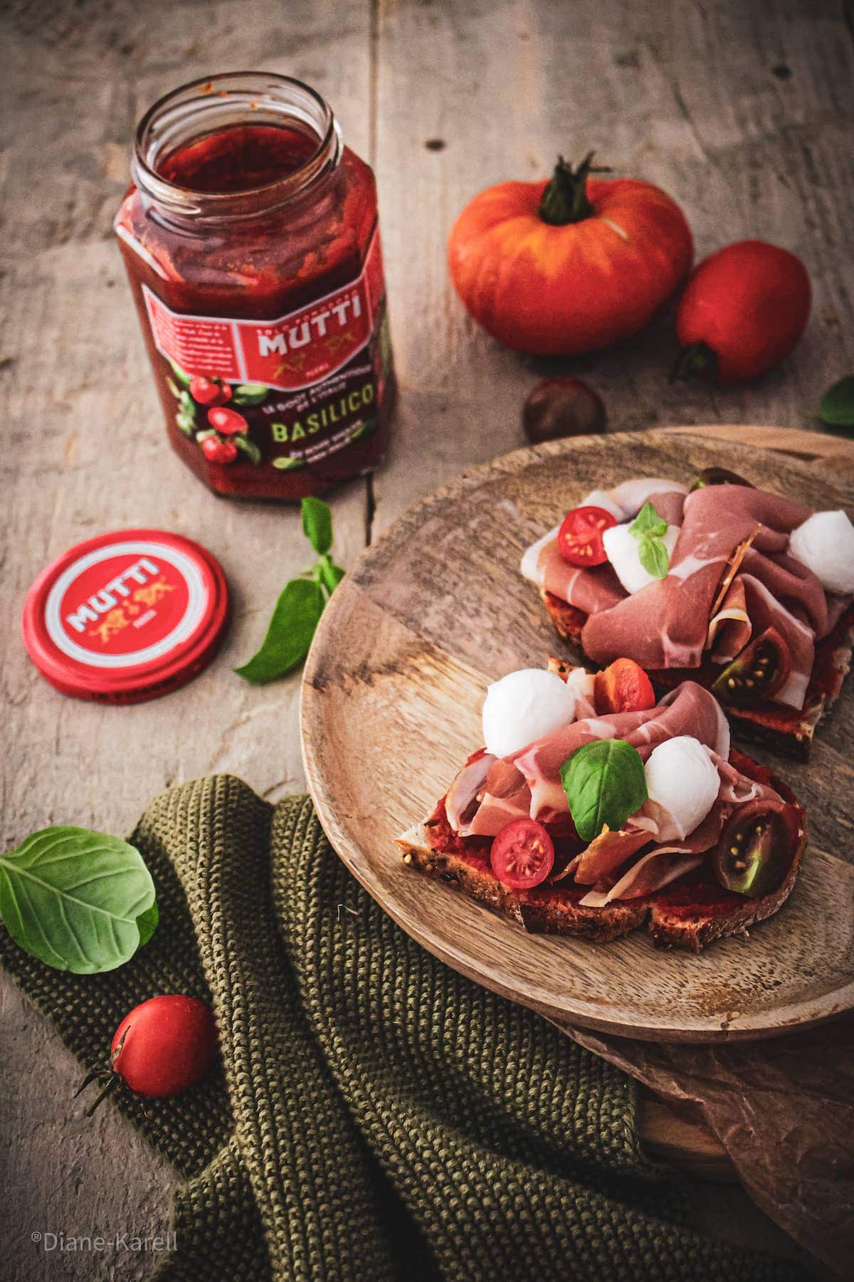 Bruschetta au jambon de Parme